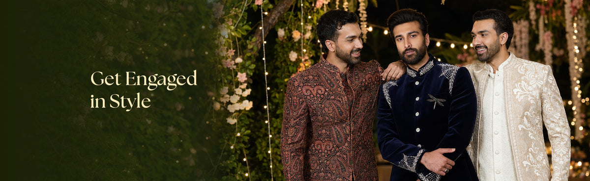 Designer Engagement Outfits for Men