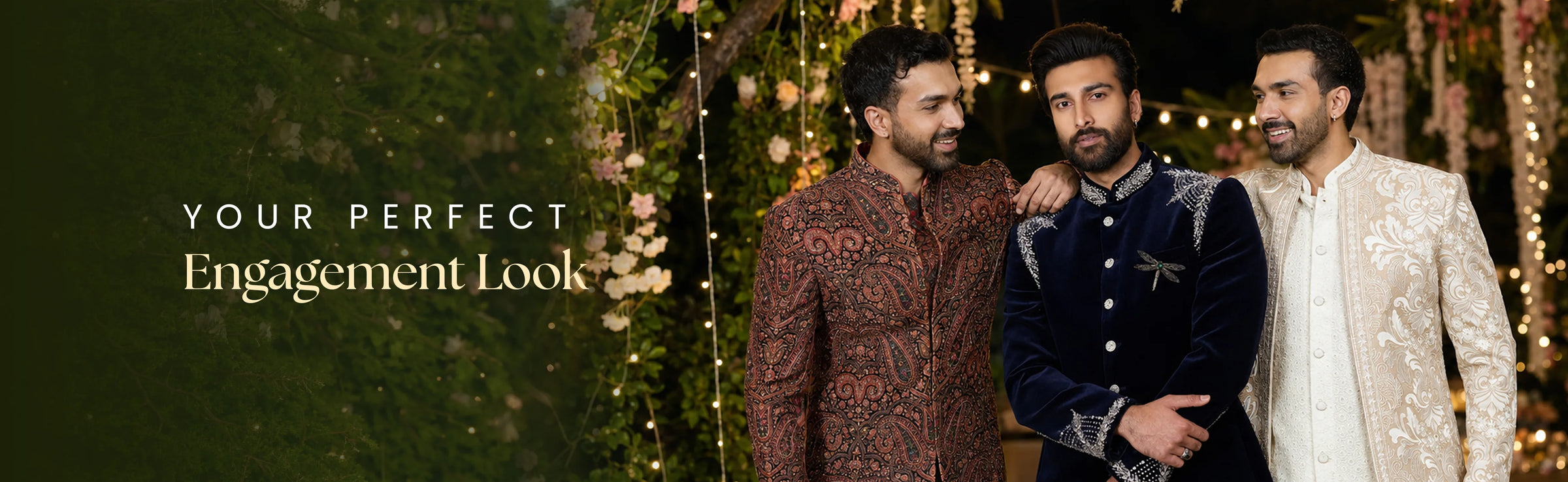 Designer Engagement Outfits for Men