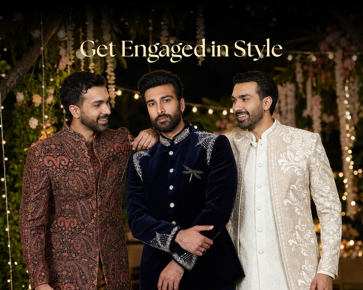 Designer Engagement Outfits for Men