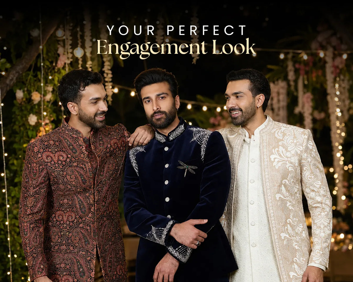 Designer Engagement Outfits for Men