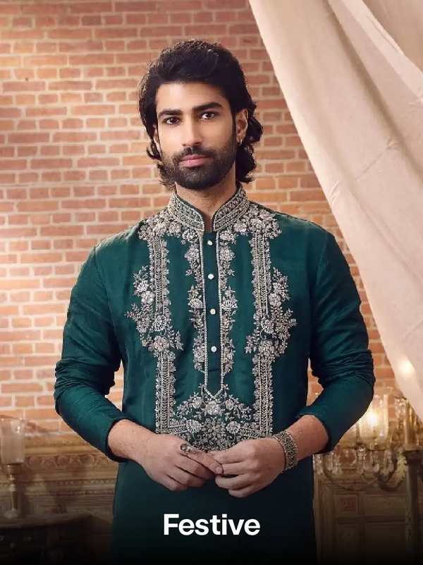 Eid Embroidery Kurta Set