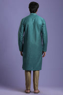 Rama Green Ethnic Embroidered Kurta Set - KORANM