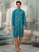 Rama Kurta with Digital Print and an Aligadi Pant