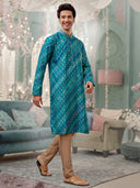 Rama Kurta with Digital Print and an Aligadi Pant