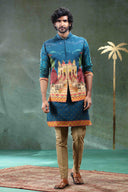 Rama Green Printed Bandi Set