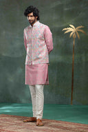 Onion Pink Printed Bandi Set