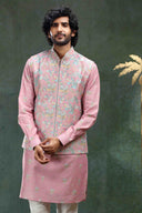Onion Pink Printed Bandi Set