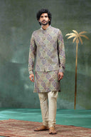 Embroidered Rama Green Bandi Set