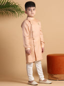 Matte Peach Kurta Set