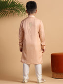 Matte Peach Kurta Set
