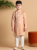 Matte Peach Kurta Set