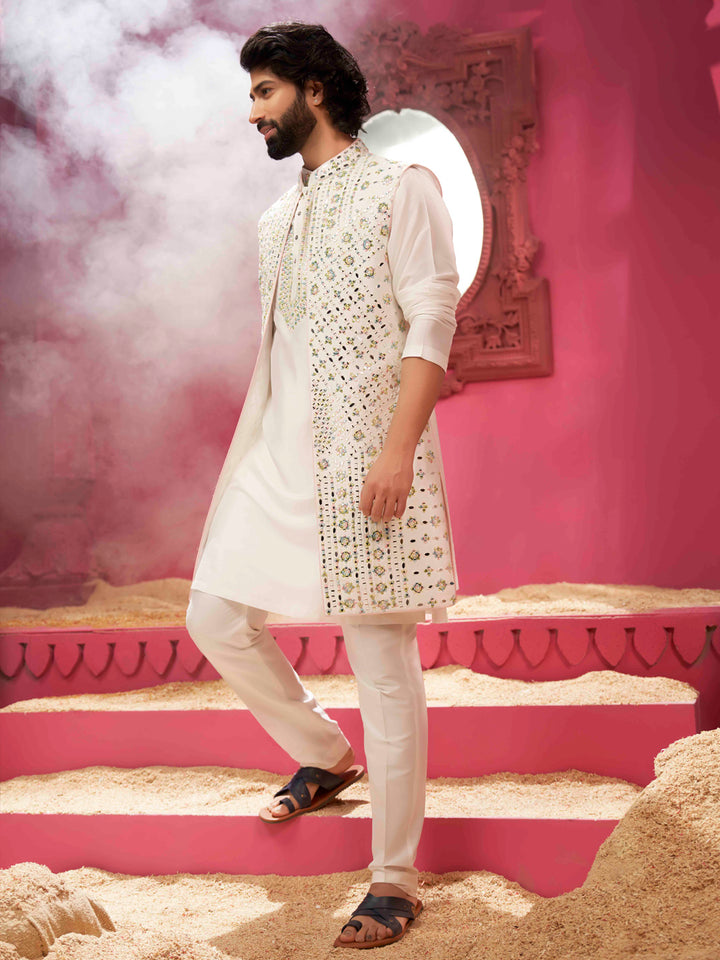 Alika Long Bandi Kurta Set