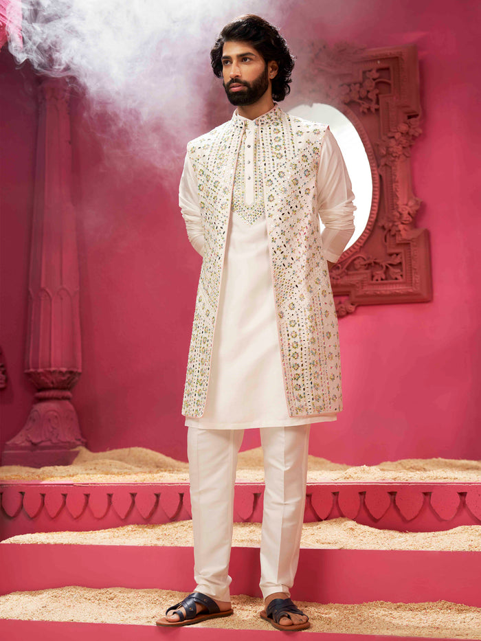 Alika Long Bandi Kurta Set