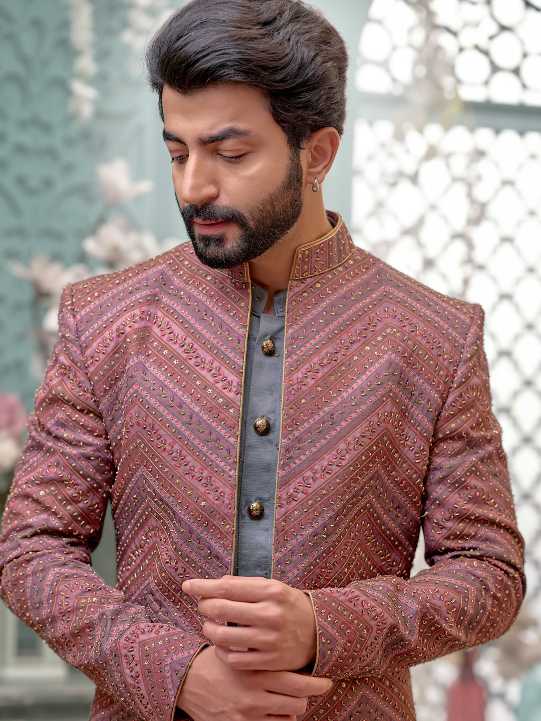 Ombre Indo-Western With Embroidery Work and Trouser