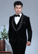 Black Velvet Royal Tuxedo Set