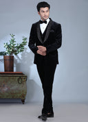 Black Velvet Royal Tuxedo Set