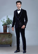 Egyptian Navy Velvet Tuxedo