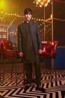 Forest Olive Embellished Cocktail Jodhpuri Set