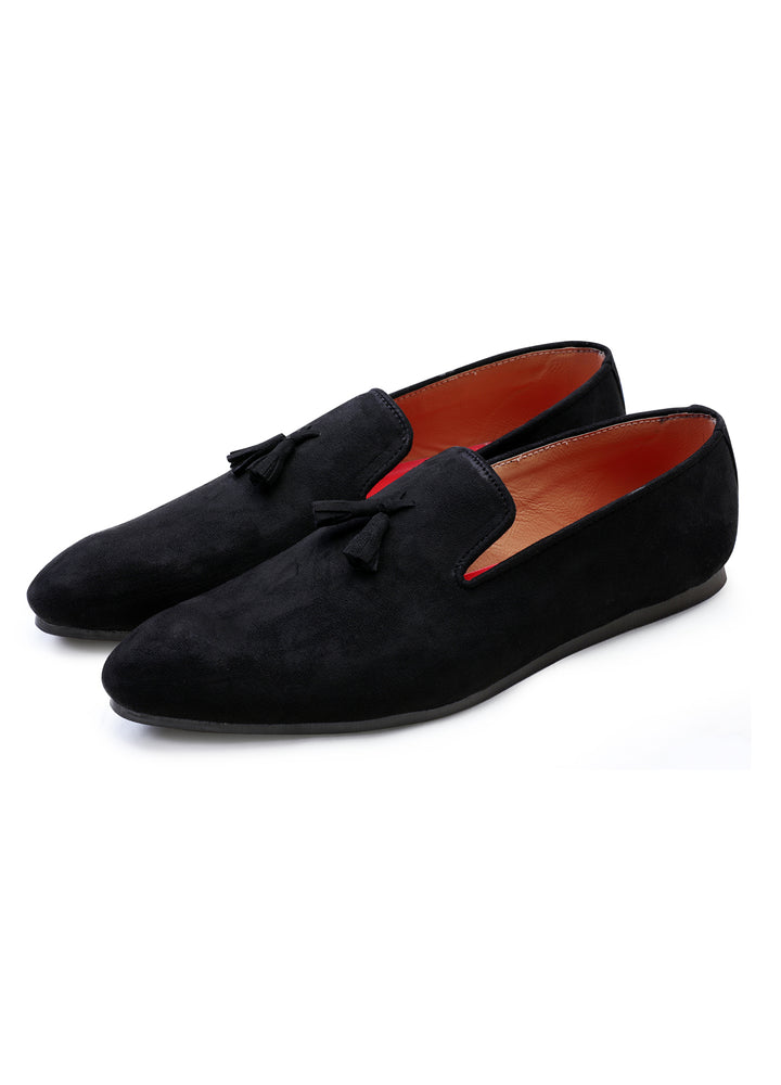 Classic Black Handcrafted Suede Shoes