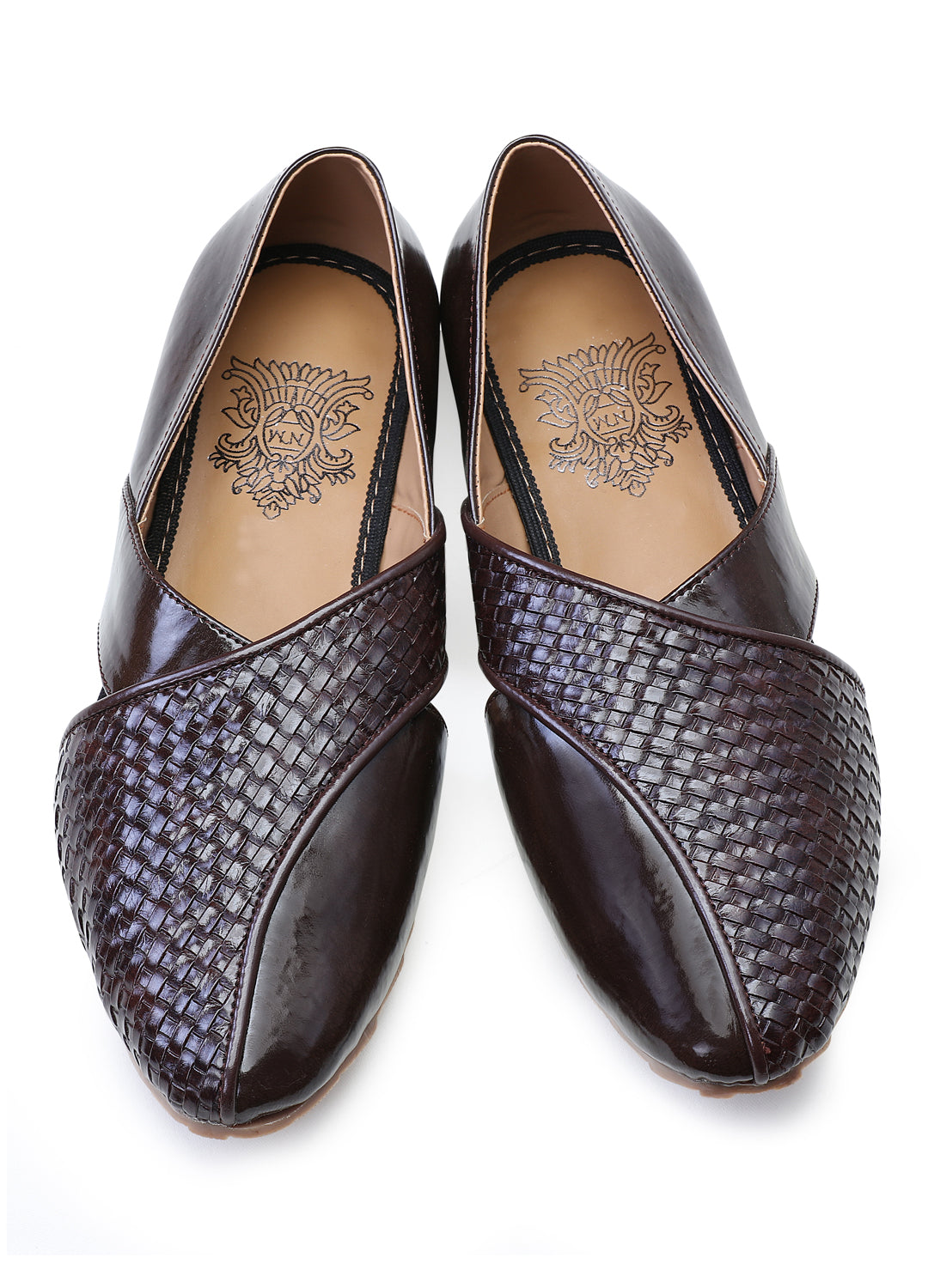 Dark Brown Handcrafted Semi-Leather Sandals