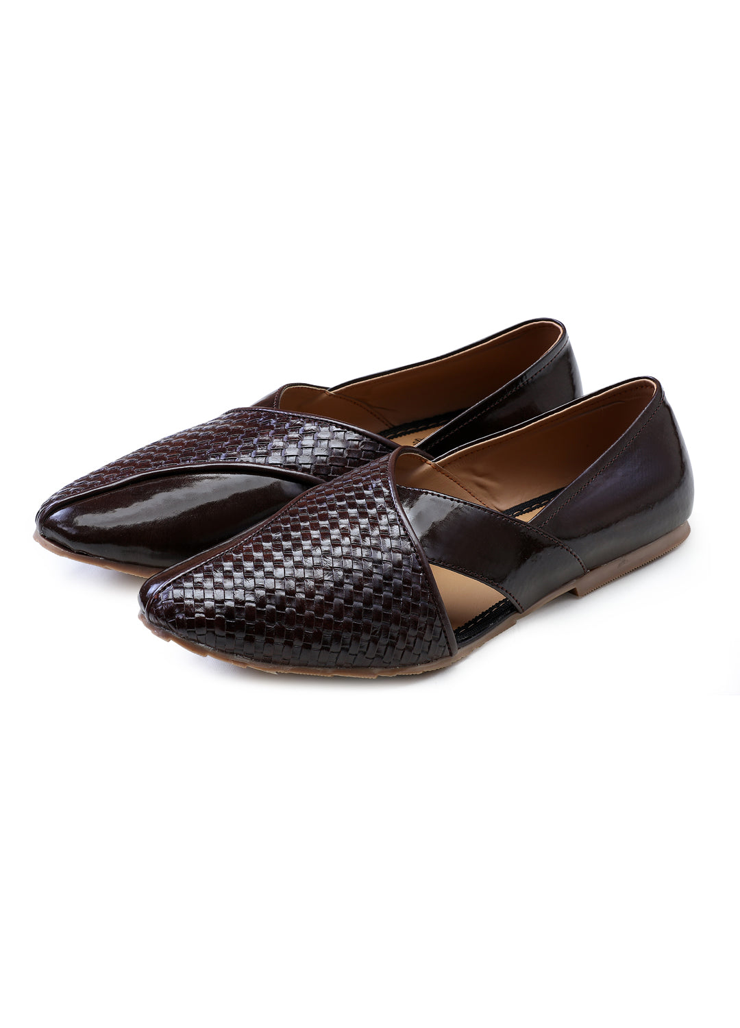 Dark Brown Handcrafted Semi-Leather Sandals