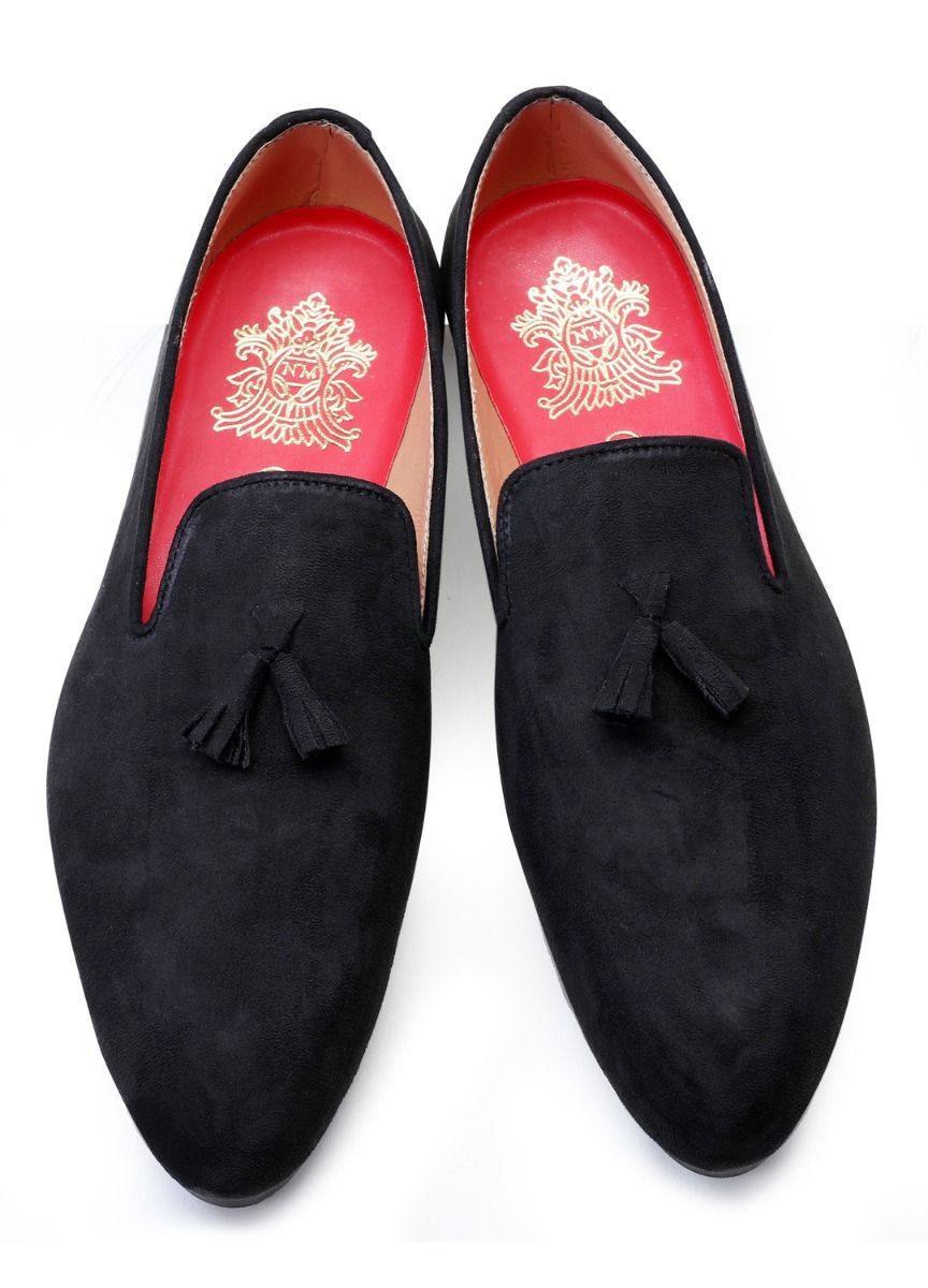 Classic Black Handcrafted Suede Shoes