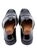 Black Hand Crafted Semi-Leather Sandal