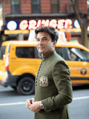 Olive Green Jodhpuri Set