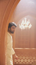 Stylish Cream Georgette Kurta Set