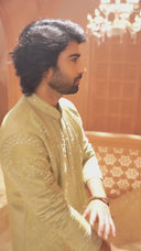 Classic Green Tissue Silk Kurta Set