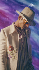 Cream Khadi Silk with Floral Placement Embroidery Zipped Long Indowestern Set